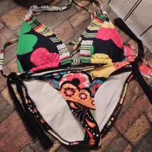 RipCurl /Mossimo bikini L top S bottoms swim beach bathing suit cruise summer